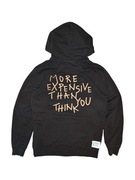 Brązowa Bluza z kapturem Broken Planet Market nadruk Retro Vintage y2k