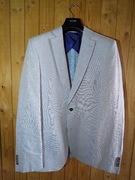 Marynarka jasno szara 50% len 50% bawełna Bytom rozmiar 182 / 100