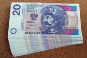 20 ZŁOTYCH UNC BANKNOTY 20 ZŁ 2016 SERIA BS UNC 