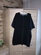 Czarna bawełniana koszulka plus size 