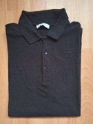Czarna męska bawełniana koszulka polo Versace S