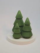 Świąteczna choinka (zestaw 3 sztuk) nowoczesna dekoracja