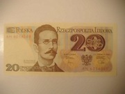 POLSKA BANKNOT PRL 20 zł 1982 r. seria AH