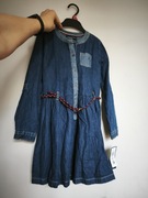 Tommy Hilfiger sukienka jeans dziewczeca