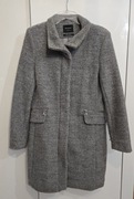 Płaszcz płaszczyk wełna reserved 38 m szary