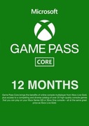 XBOX GAME PASS CORE – 12 MIESIĘCY | KOD CYFROWY NA KONSOLE XBOX