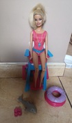 Lalka Barbie Ratowniczka Delfin Pływaczka TOP
