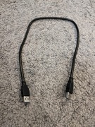 Kabel USB A 0,5 metra czarny
