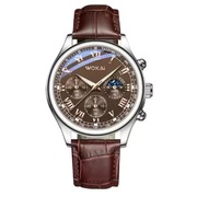 LUKSUSOWY ZEGAREK ANALOGOWY z ELEGANCKIM SKÓRZANYM PASKIEM