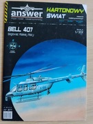 Model kartonowy Bell 407 śmigłowiec polskiej policji