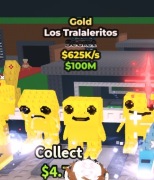 Steal a Brainrot Roblox Gold los Tralaleritos  