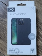 Etui Xqisit Silicone Case Anti Bac do iPhone 13 Pro czarne