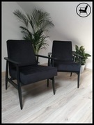 Fotel Lisek projekt H.Lis, model 300-190. Podnóżek