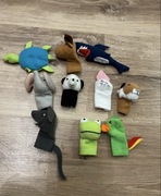 IKEA TITTA DJUR 10 PACYNEK ZWIERZĄT: żółw, rekin, słoń, mysz, panda, żaba