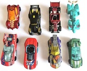 8 resoraków MATTEL, skala 1:64, auta sportowe