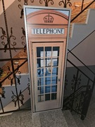 Obraz plakat w ramie budka telefoniczna