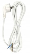 Przewód Kabel Przyłączeniowy Z Wtyczką 3x1mm 10A 5M Biały