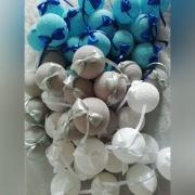 Bombki z nici Ażurowe średnia 5cm