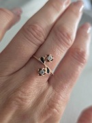 Stary, złoty pierścionek 14k złoto