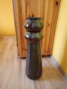 Wazon ceramiczny, odcienie zieleni.