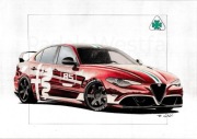 Alfa Romeo Giulia GTA plakat wydruk prezent A3 42x30