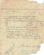 1922, Stanisławów, Kwit za wykonanie okien, znaczki skarbowe 500 marek