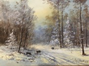 Obraz olejny-pejzaż J.Fijałkowski 