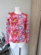 Bluzka damska różowa z otworami na kciuki L/40