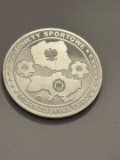 Euro 2012. Moneta o średnicy  50 mm. Aluminium. Gyges