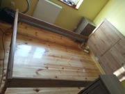 Łóżko Ikea 140x200+szuflada,stelaż ze wzmocnieniem,materac Hilding,2szafki 