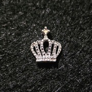 Ozdoby na paznokcie 3d, biżuteria z cyrkoniami, charms - korona, 1szt.