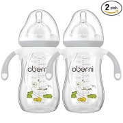 Butelki dla niemowląt małych dzieci 270ml 2szt. obciążona słomka Oberni