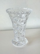 Kryształowy szklany Wazon Vintage PRL Masywny Szlifowany