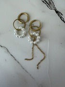 Kolczyki imitacja perełek, stal