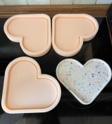 3 formy silikonowe do gipsu / betonu