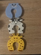 3 piankowe blokady/stopery do drzwi zabezpieczające przed zatrzaśnięciem