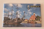 Magnes na lodówkę USTKA Błtyk Mielno Gdańsk Hel Jurata Sopot Serbinowo(1K).