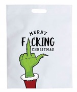 torba świąteczna na prezent Merry F*cking Christmas Grinch