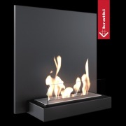 Biokominek wiszący,  kominek na ścianę PLANK 