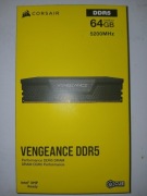 Pamięć ram Corsair DDR5 5200 CL40 2x32GB - z zestawu 64GB Vengeance Black