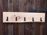 Wieszak ścienny dębowy loft