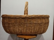 KOSZYK wiklinowy z wikliny MEGA na zakupy GRZYBY