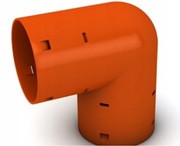 Kolano drenarskie 80 / 80 90 stopni do rury drenarskiej drenażowej 2 sztuki