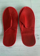 NOWE hotelowe kapcie SPA pantofle damskie męskie czerwone