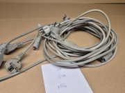 Kabel zasilający szary, PE+N, 10/16A,250V, 2 m SZARY