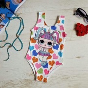 Jednoczęściowy strój kąpielowy LOL Surprise dla dziewczynki,rozmiar 92-98