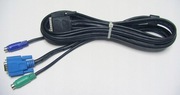 Kabel KVM DB25 na VGA+mysz+klaw 1.8m używ.