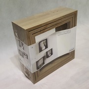 Półki ścienne; kolor dąb, 3 szt. 30/27/24