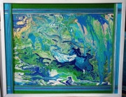 Obraz : "halo, tu Ziemia", Akryl, 42x52