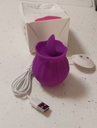 Wibrator masażer stymulator róża język oral